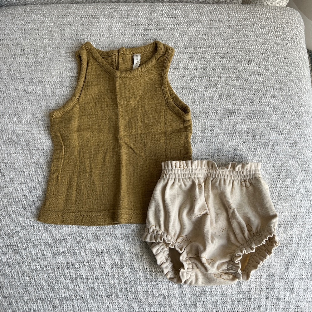 Quincy Mae Tank Top and Bloomers - 6-12mths; new condition